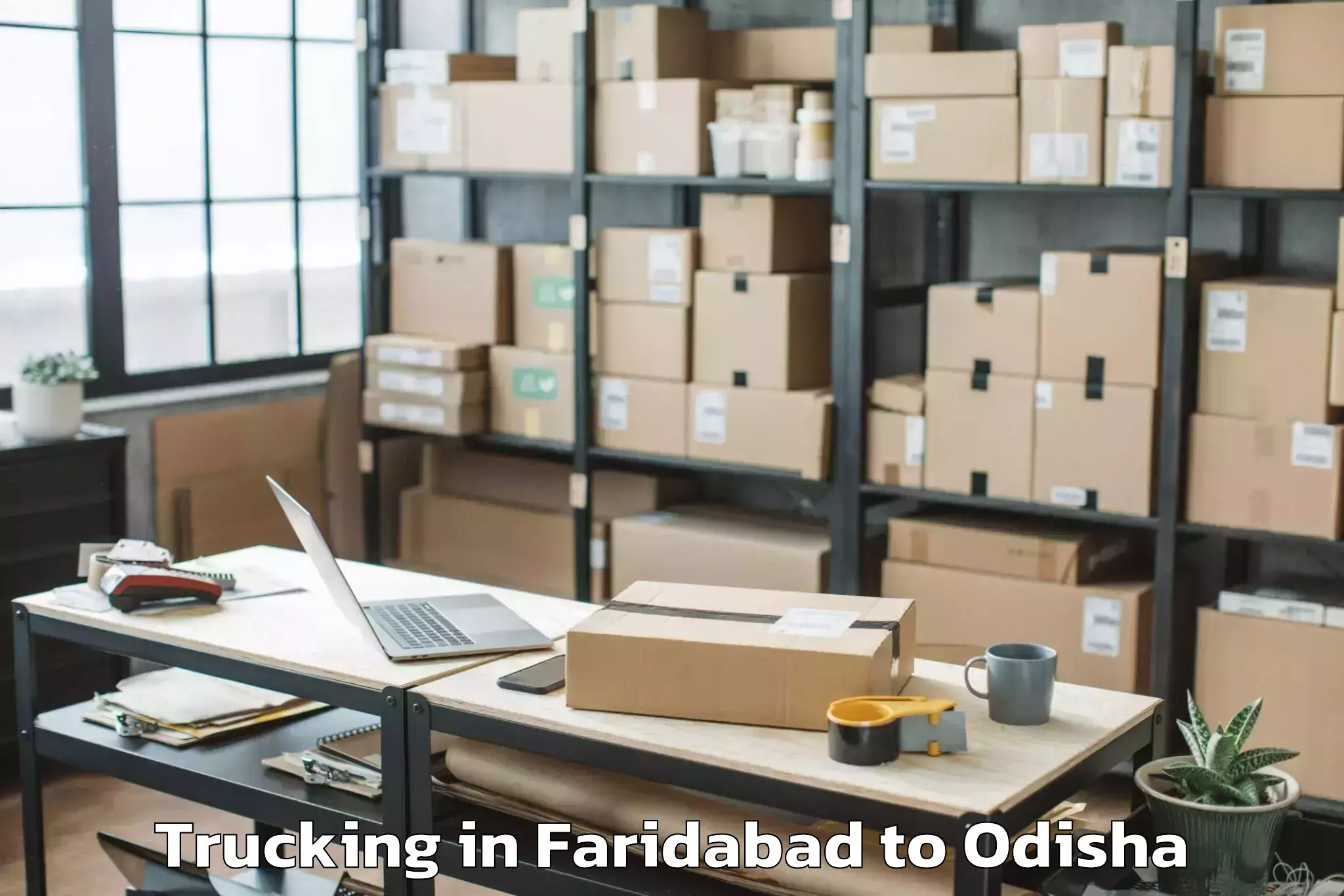 Get Faridabad to Phulabani Town Trucking